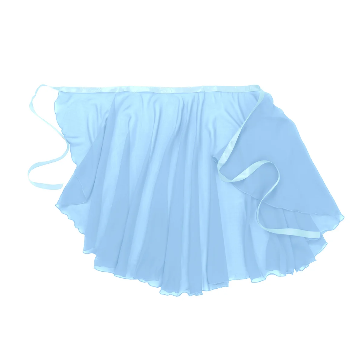 Women's Ballet Skirts Sheer Chiffon Wrap Over Scarf Skirt With Waist Tie Dance Adult Performance Costume | Тематическая одежда