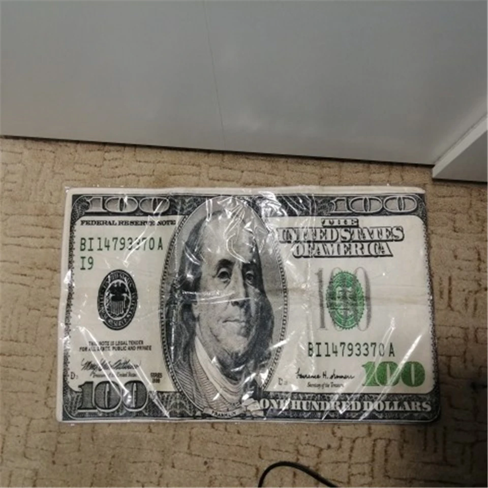 3d придверный коврик валюта долларов прикольный для входной двери Забавный