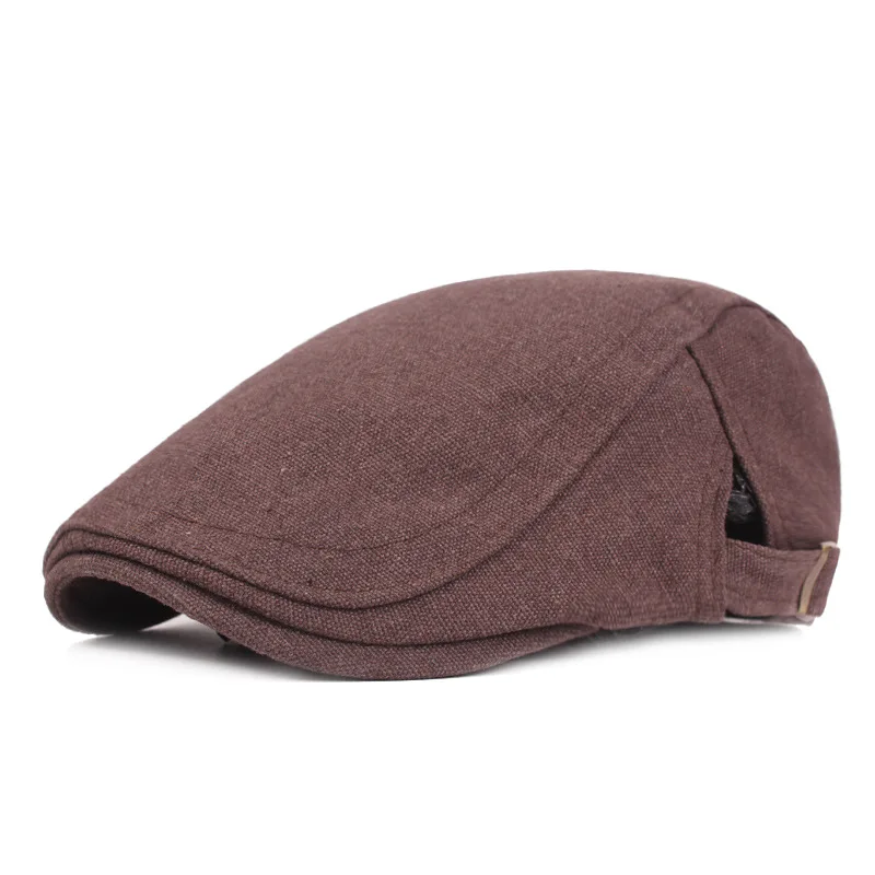 Hot Sell Newsboy Style Adjustable Caps For Men Women Spring Summer Solid Color Unisex Casual Beret Hat Flat Cap