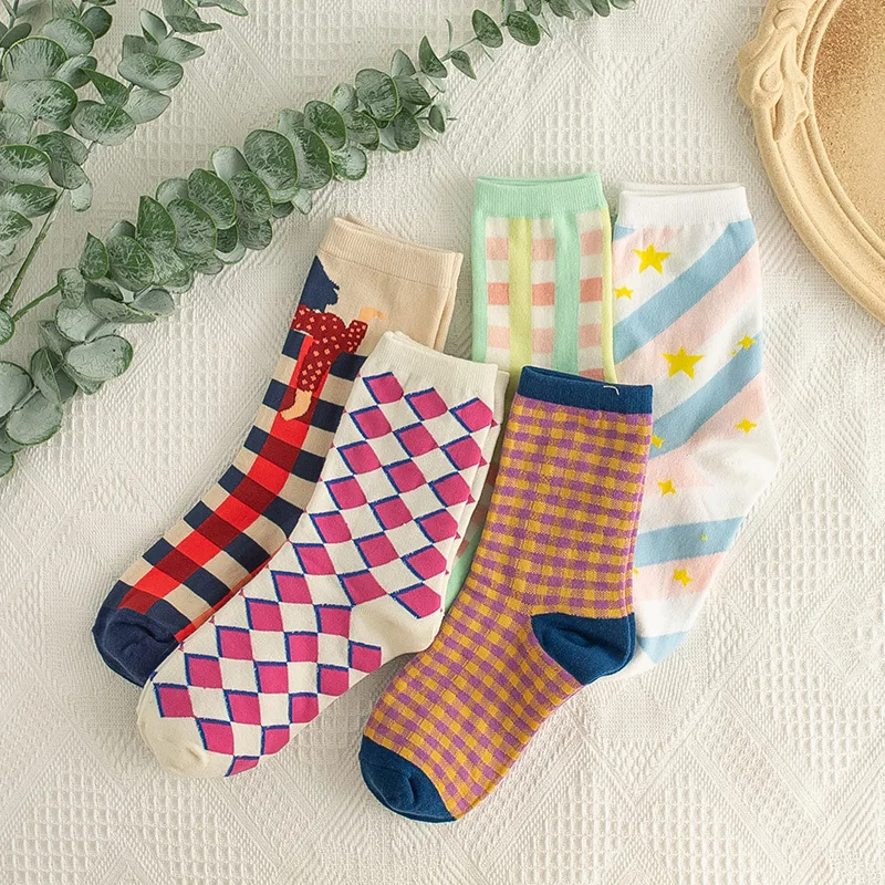 

Новые товары для осени и зимы, милый клетчатый контрастный цвет, корейский тренд для пары сращивания, спортивный хлопок для мужчин и женщин