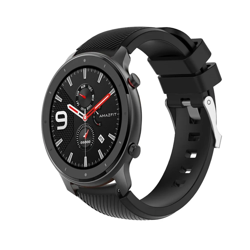 Сменный силиконовый ремешок для часов Huami AMAZFIT GTR 47 мм наручных браслеты