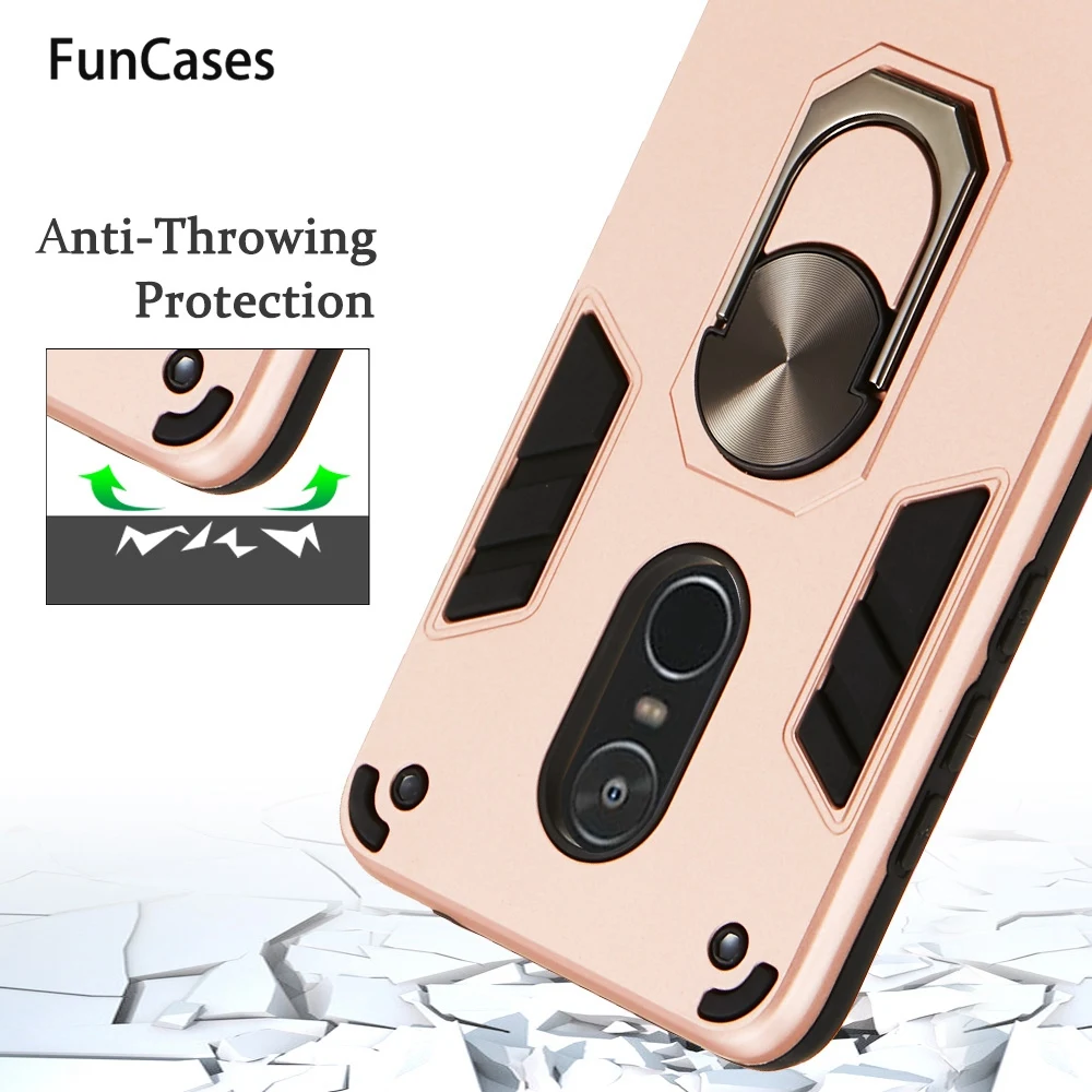 Противоударные автомобильные чехлы с кольцом для каркаса Redmi Note 4 мягкая