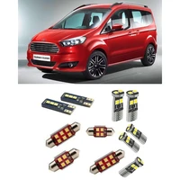car accessories car led interior light kit for ford tourneo courier 2014 2021 error free white 6000k super bright