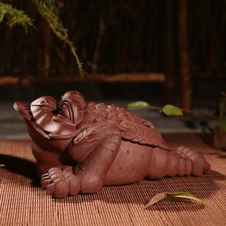 

Yixing чай для игр чай для домашних животных специальный взрыв глина чай для домашних животных золотой жаба поднос для чая аксессуары для стол...