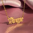 Колье Aurolaco с именем на заказ, колье с надписью на заказ, колье из нержавеющей стали с именем для женщин и мужчин, подарки оптом