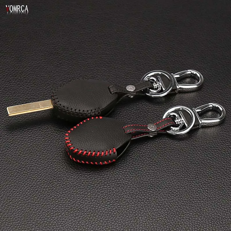 

High quality leather key case for BMW X3 X5 Z3 Z4 3 5 7 Series E38 E39 E46 E83 M5 325i key protection shell dust collector