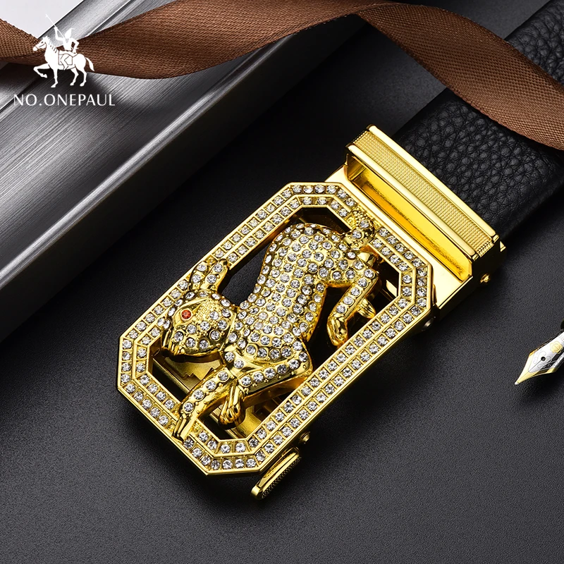 Нет. ONEPAUL для мужчин из натуральной кожи роскошные модные ремень с автоматической