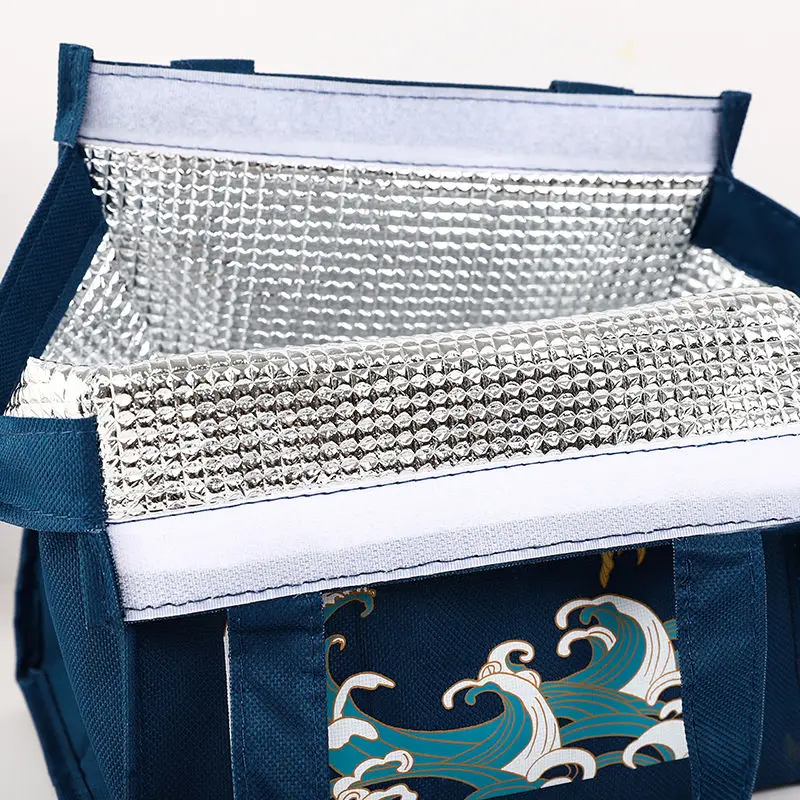 

Portable Lunch Bag New Thermal Insulated Lunch Box Tote Cooler Handbag Bento Pouch Dinner Container School Food Storage Bags