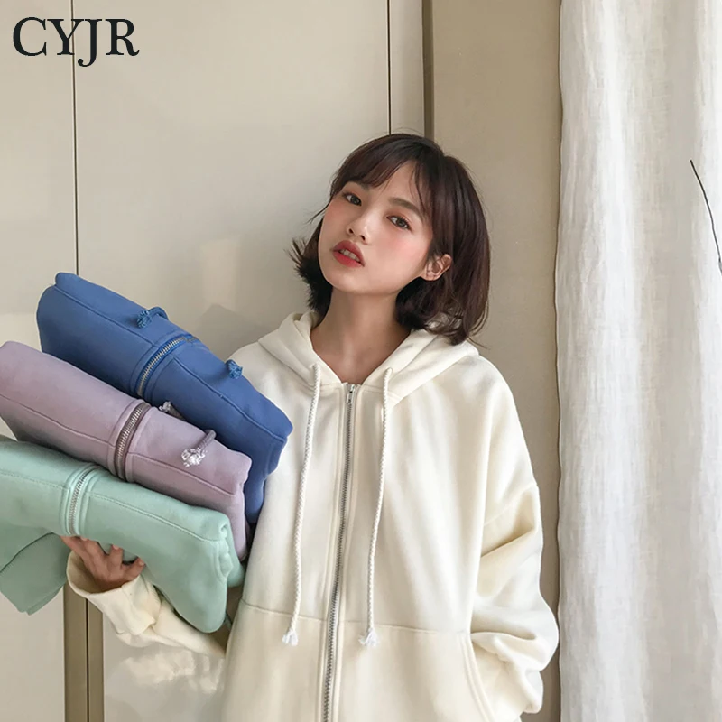 

Женские толстовки в японском стиле Harajuku Ulzzang, Повседневная Свободная однотонная толстовка, Женская Корейская Милая одежда для женщин, 2021