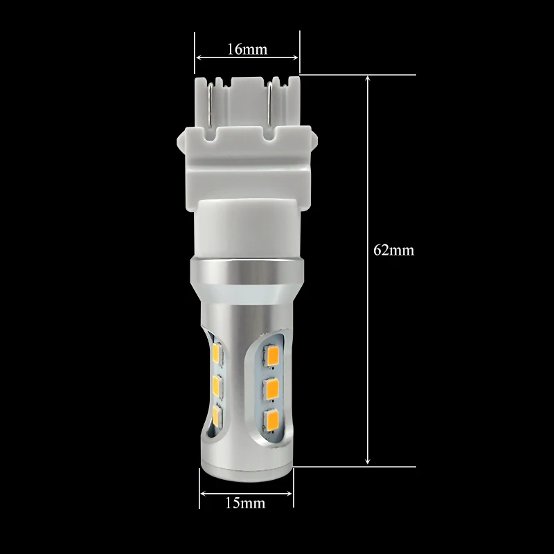 CNSUNNYLIGHT 3157 светодиодные лампы P27/5 Вт P27/7 T25 3030 9SMD Сверхъяркие 12 В Автомобильные ДХО
