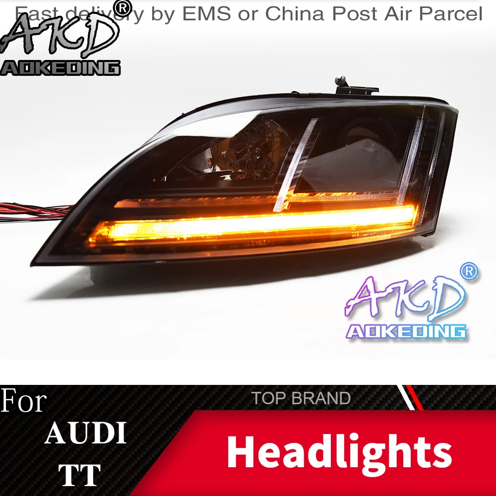 Автомобильная лампа AKD для головки TT светильник 2006-2012 DRL H7 светодиодный Bi