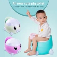 baby potty training toilet cute cartoon pig seat pot portable comfortable backrest children bedpan