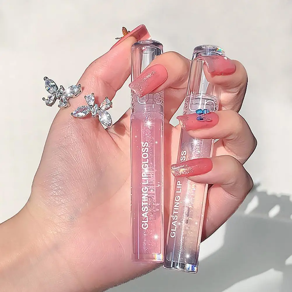 

2021 Natural High Gloss Lipstick Long Lasting Moisturizing Nourishing Lip Gloss Reduce Lips Lines Plumping Serum Lip Oil Care