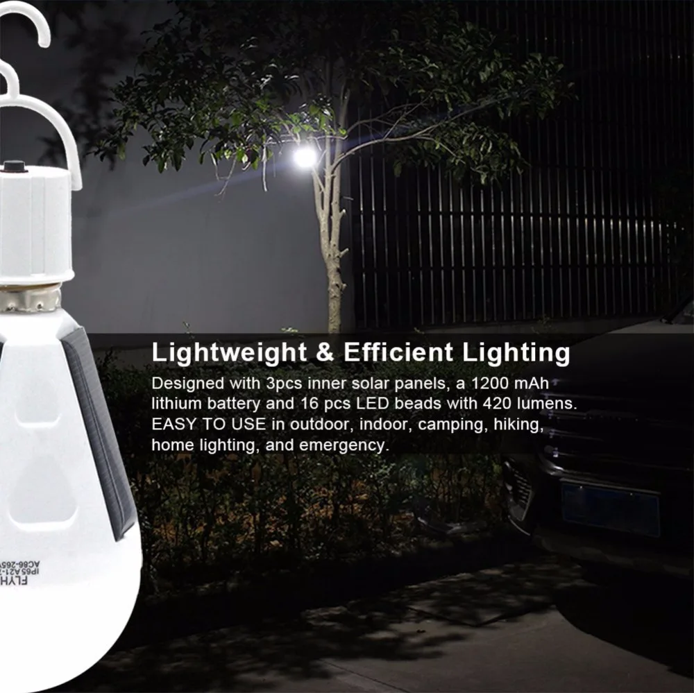 Перезаряжаемый 7 Вт 12 светодиодный солнечный силовой светильник переносная
