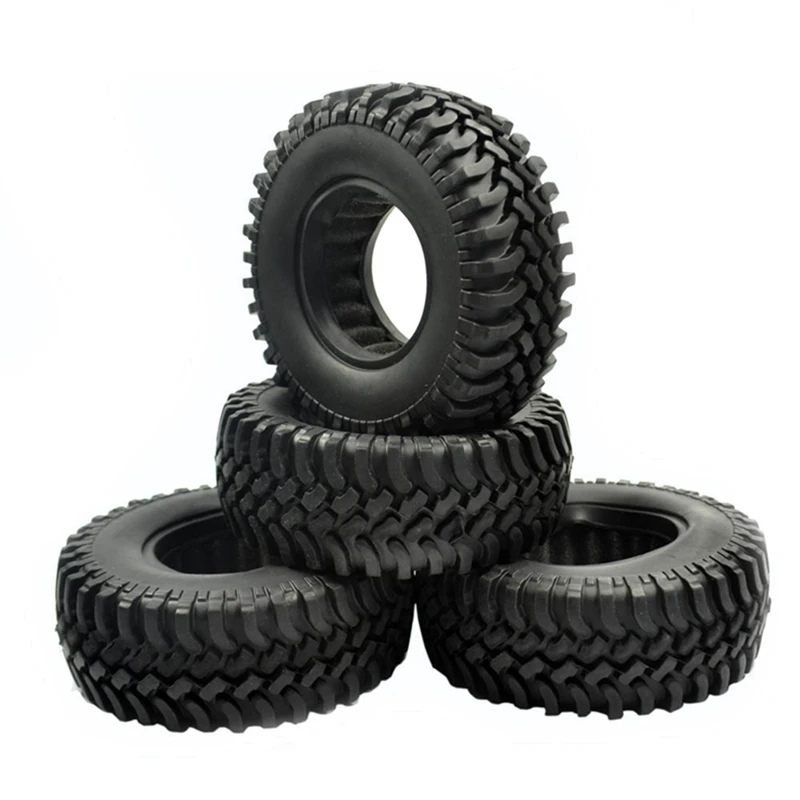 

4PCS 1.9 Inch Rubber Tyre 1.9 Wheel Tires 100X38MM for 1/10 Traxxas TRX4 Axial & 1x Car Shell Body Kit 313mm Wheelbase