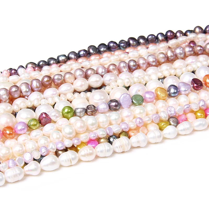 Натуральные белые жемчужные бусины из культивированного жемчуга свободные для