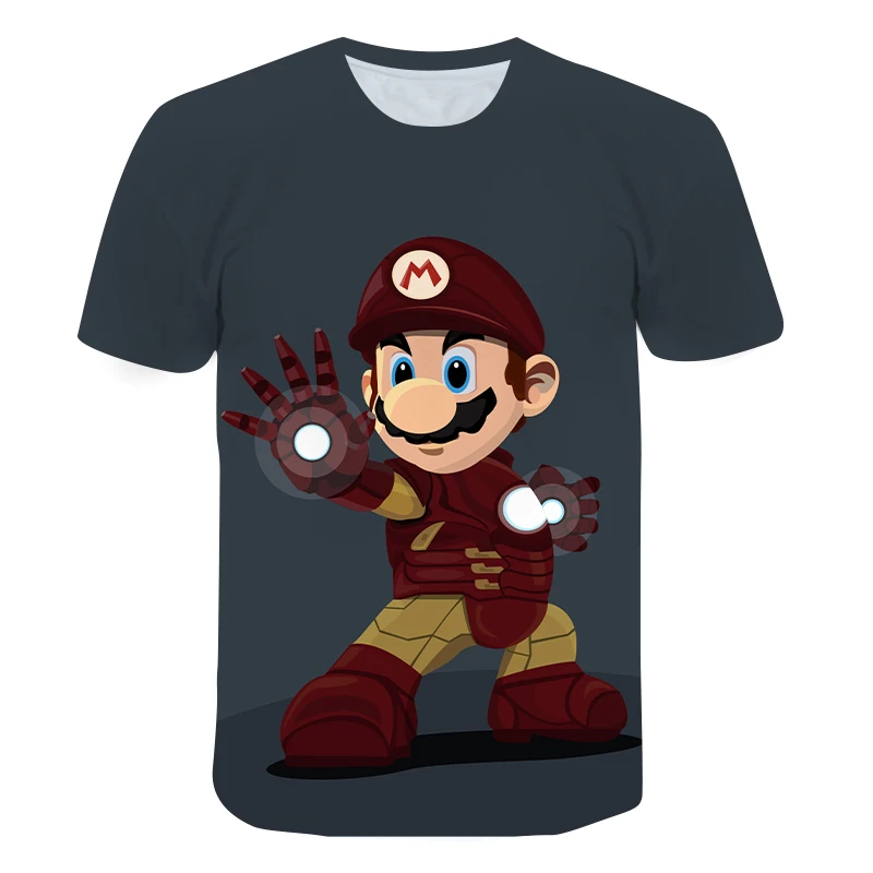 С принтом в стиле хип хоп с рисунком из аниме футболка для маленьких мальчиков и