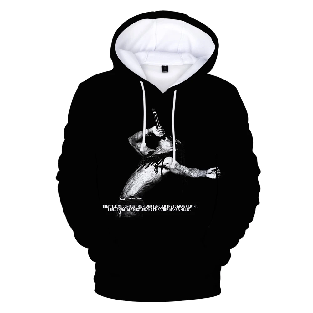 

Толстовка с капюшоном для мужчин и женщин, роскошный свитшот в стиле Харадзюку, певица, Лил Уэйн, худи для мальчиков и девочек, на осень