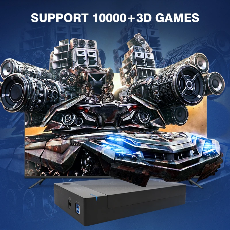 Launchbox Portable Game Hard Drive Built-in 45000+ Classic Retro Games Suitable For PS3/PS2/SS/Wii/PS4//PSP/N64 Windows PC | Электроника
