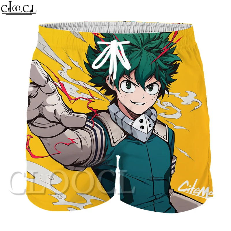 Шорты CLOOCL Детские с аниме Моя геройская Академия повседневные Модные 3D принтом
