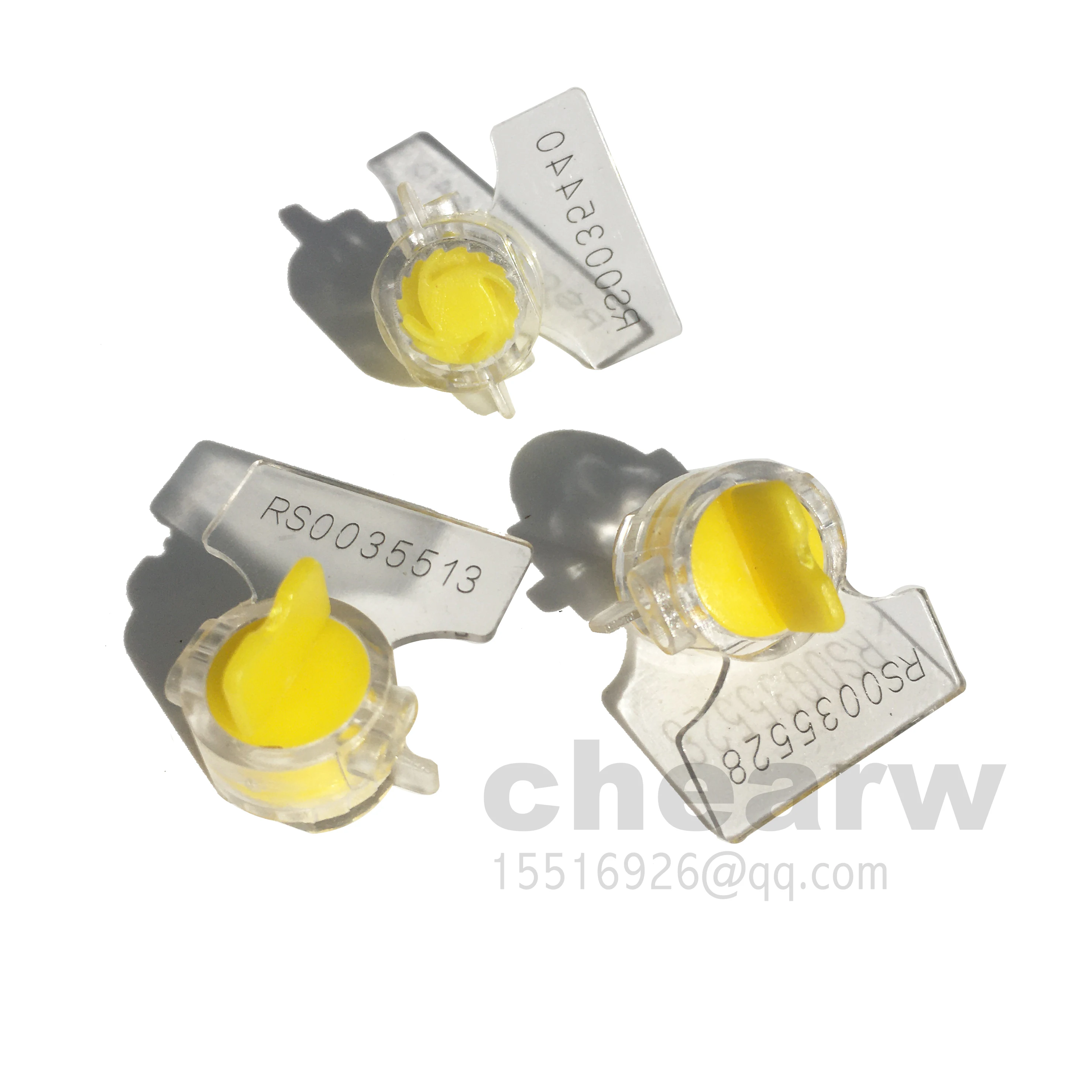 

100pcs meter seals plastic security zhengcheng chearw printing customize