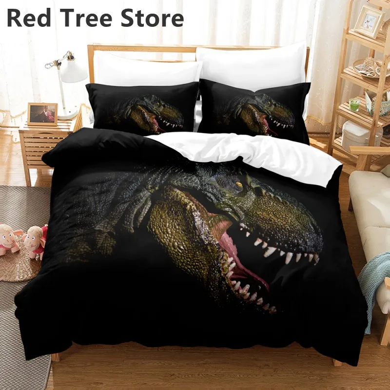 

Dinosaur Duvet Cover Set Animal Pattern 3d Print Bedding Sets with Pillowcase 2/3pcs Bed Quilt EU/US/AU/UK Single Twin Full Size