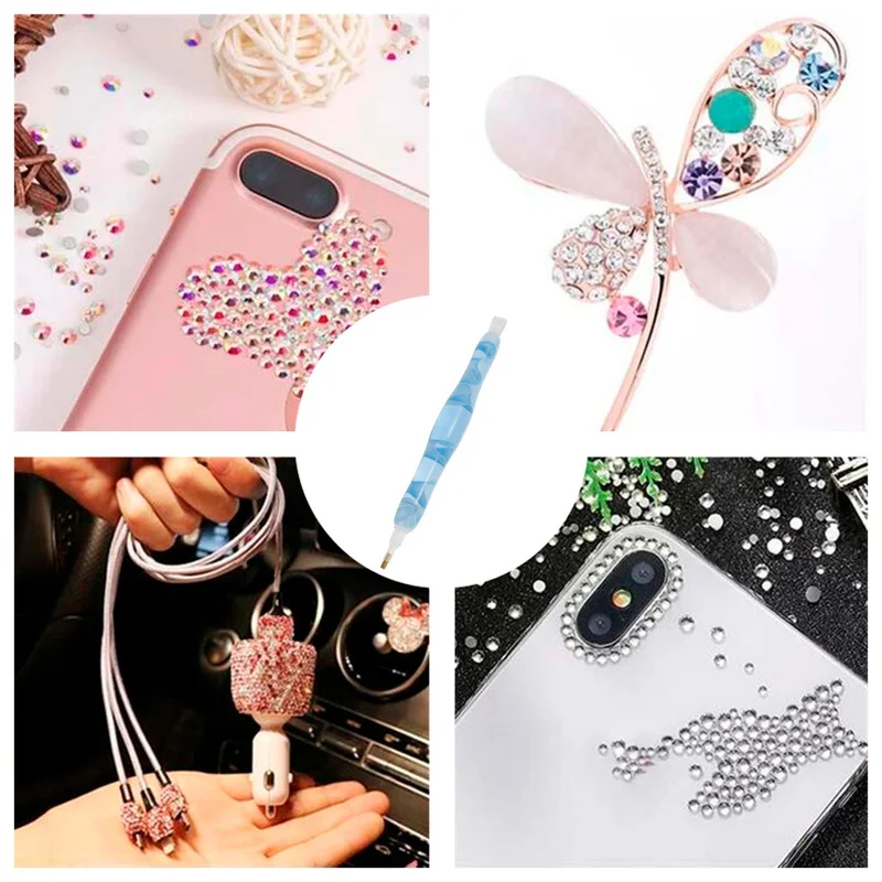 

Handmade Diamond Painting Pen Diamond Painting Tools Rhinestone Point Drill Pencil 5D Embroidery DIY Tools with Accessories
