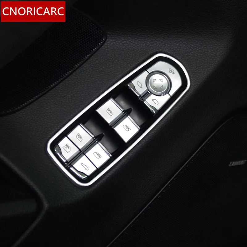 CNORICARC кнопки для подъема стекла автомобиля блестки отделка наклейки Porsche Panamera