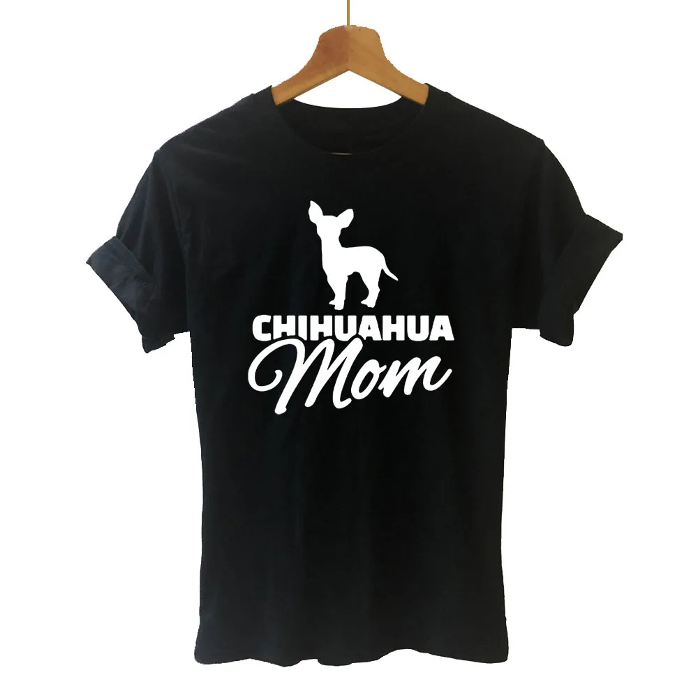 Футболка чихуахуа мама Харадзюку забавная футболка женская одежда повседневные