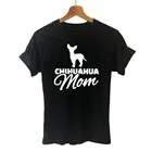 Футболка чихуахуа, мама Харадзюку, забавная футболка, женская одежда, повседневные топы с коротким рукавом, футболки размера плюс