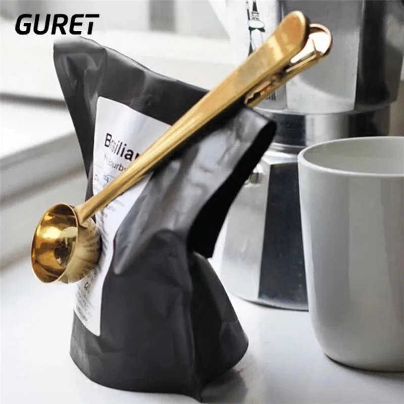 Многофункциональная кофейная ложка GURET два в одном кухонные принадлежности из