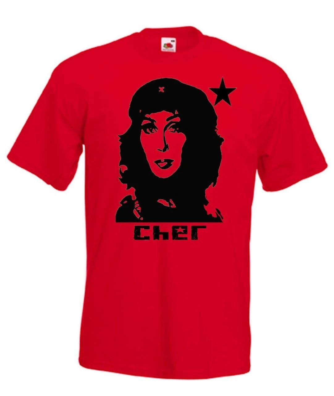 Мужская футболка с короткими рукавами и круглым вырезом Cher Guevara Классическая из