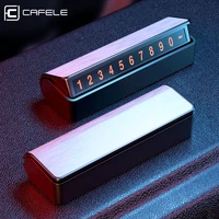CAFELE Car Temporary Parking Card Holder Magnetic Hide Phone Number Card Plate Parking Card Automotive Interior Accessories