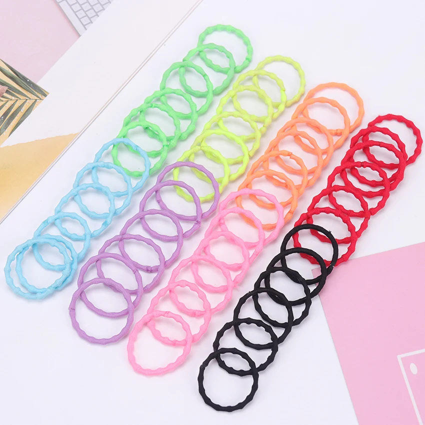 

6PCS/Set Hair Accessories Girls Scrunchy Colorful Cute Elastic Hair Bands Children Decorations Headdress Gum for Hair Ties