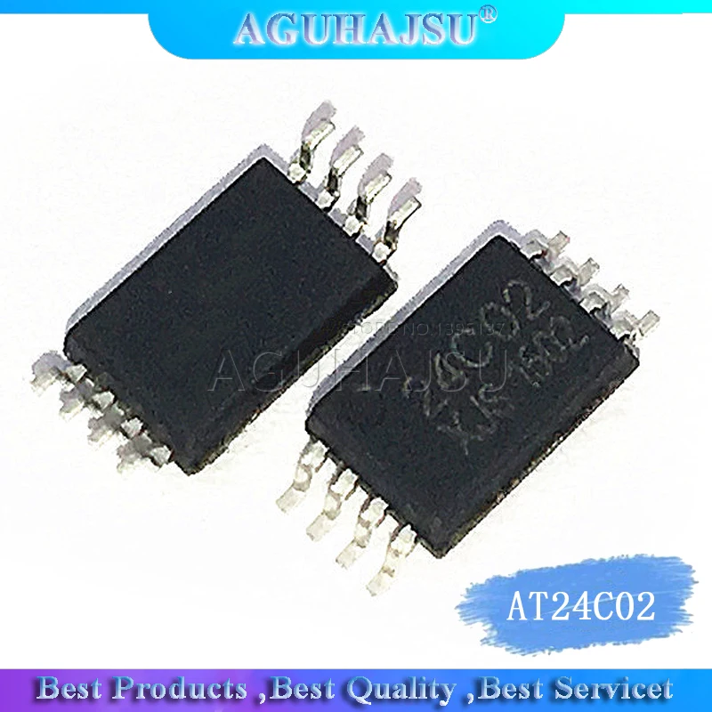 10 шт./лот AT24C02 24C02 SOP8 EEPROM памяти Новый оригинал | Электронные компоненты и