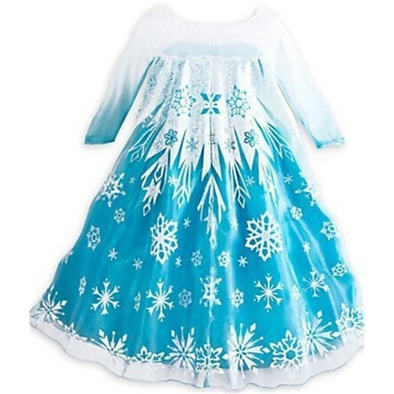 Snow Queen Elsa Dress Anna Girl's Dresses Princess Party Fancy Christmas Halloween Costumes For Children Clothing | Тематическая