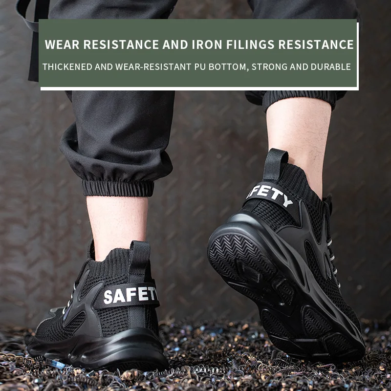 

Work Safety Shoes Anti-Smashing Steel Toe Shoes Work Sneakers Puncture Proof Sneakers Casual Shoe For Men Breathable Safety Boot