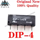 Язычковое реле 10  100 шт. SIP-1A05 DIP-4, 1 комплект нормально открытых реле постоянного тока 5 в 12 В, 4 контакта с для модуля arduino, Бесплатная Доставка SIP 1A05