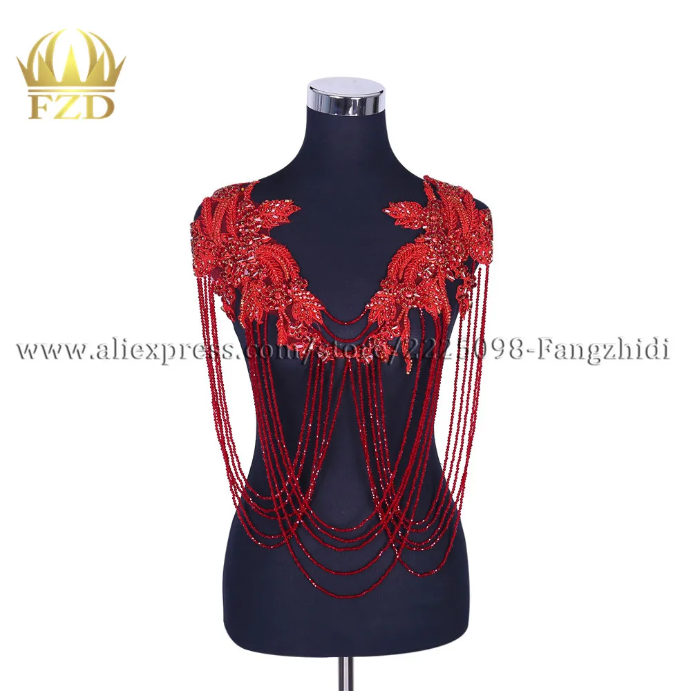 FZD 1 шт. Стразы ручной работы из бисера горячей фиксации Кристалл Короткие бахромы