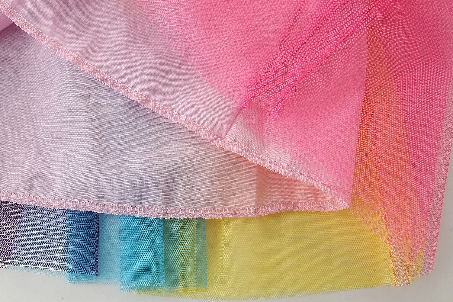 

Summer Casual Dress for Little Girls 2 3 4 5 6 7 Years Children Kids Clothes Cotton Rainbow Gauze