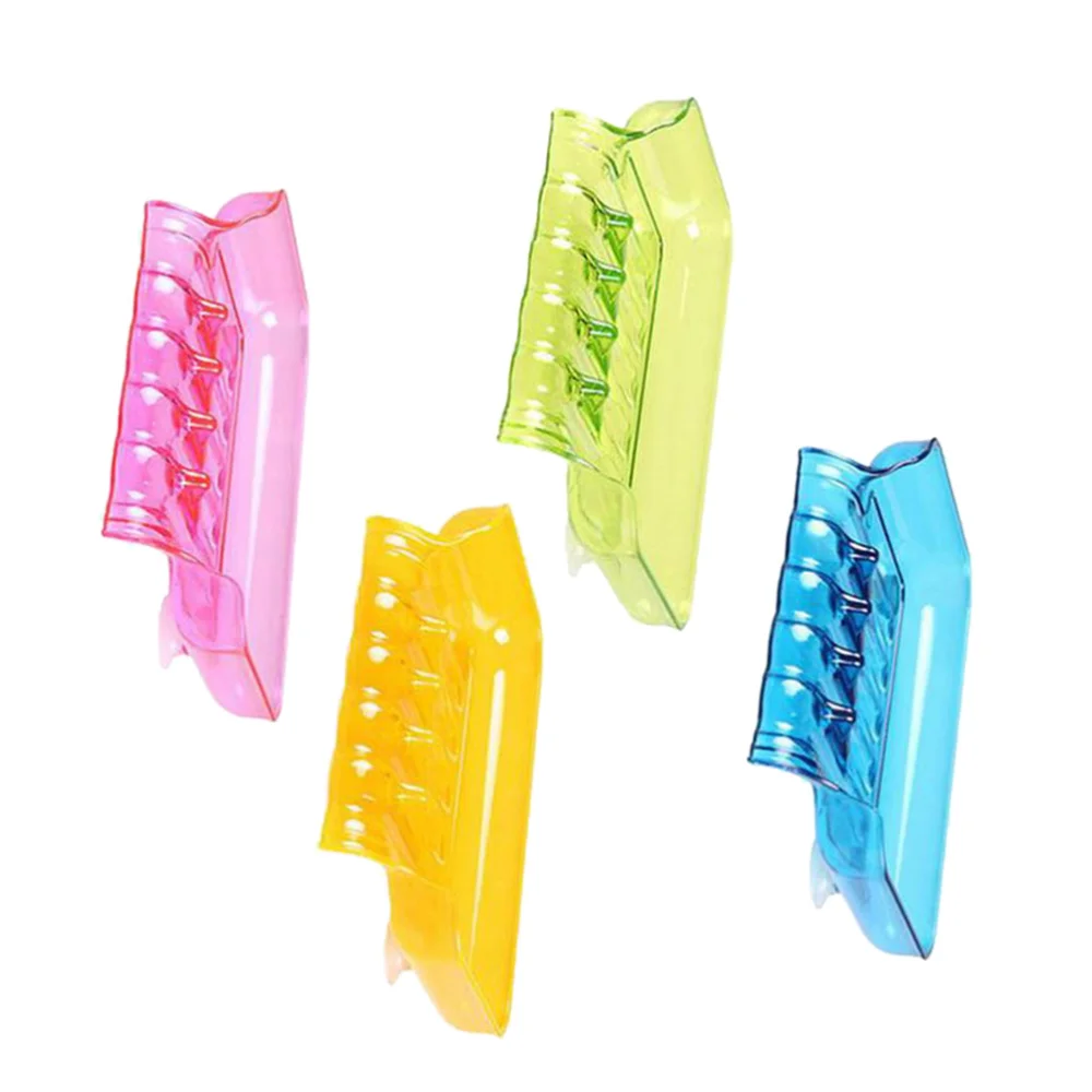 

4PCS Suction Cup Soap Dish Waterfall Draining Soap Holder Soap Basket for Bathroom Kitchen Use