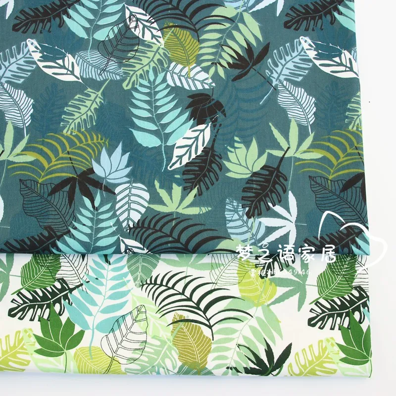 ZENGIA 50x160 см тропический завод хлопок саржа ткань для детей постельные