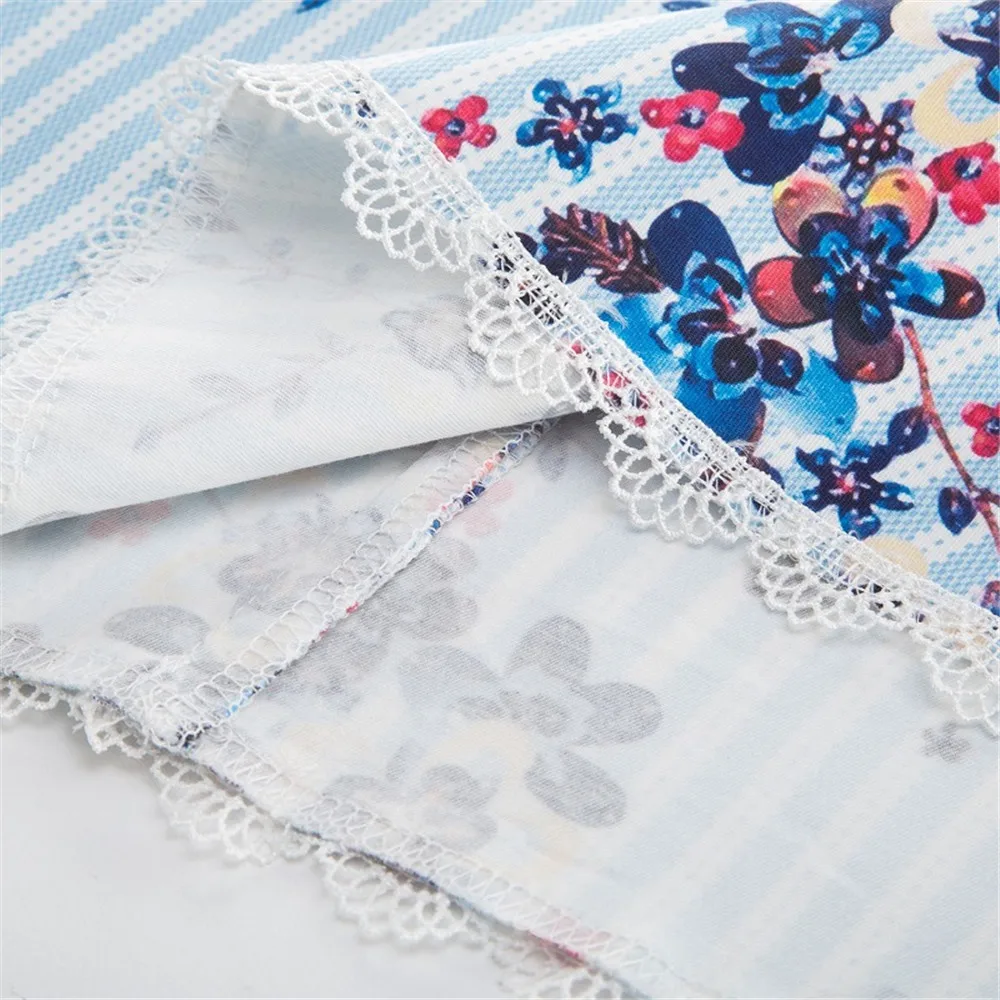 Размера плюс с цветочной печатью платье для женщин большого размера Молодежные