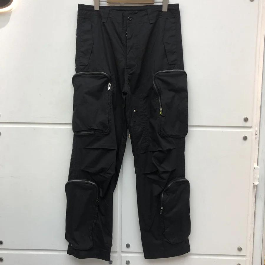 

Travis Scott Multi-Pocket Cargo Pants Men Women Joggers Drawstring Sweatpants Trousers Men Clothing