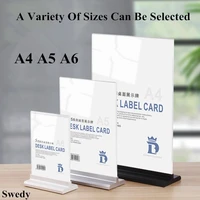 a5 148x210mm double sided restaurant table menu holder stands picture poster photos frames acrylic signs holder display stand