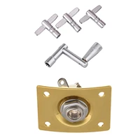 4 pack drum tuning key with continuous motion speed key percussion 1x square style jack plate guitar bass jack
