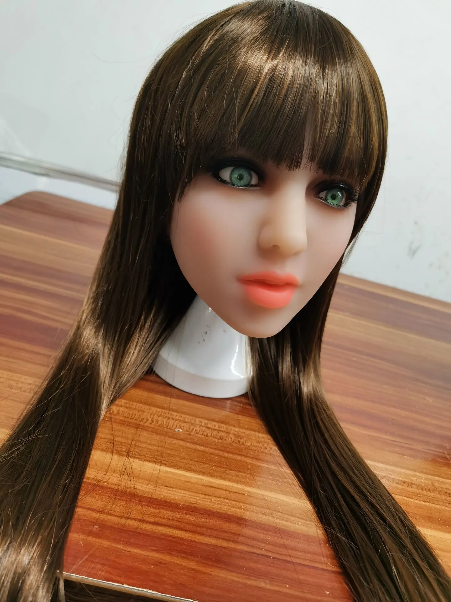 #167 кукла для орального секса голова с m16 коннектором больших размеров куклы любви