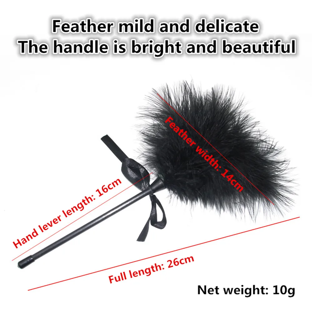 Эротическое нижнее белье забавная палочка из перьев инструмент для страсти БДСМ