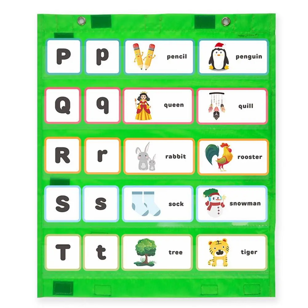 

Light Magnetic Pockets Chart Colorful Teaching Cards Storage Bag For Classroom Teaching Accessories Supplies Organizer