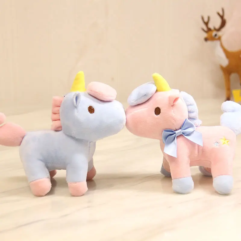 

1 Pcs Plush Keychain Net Red Unicorn Pony Exquisite Pretty Baby Bed Decoration Soothing Pendant